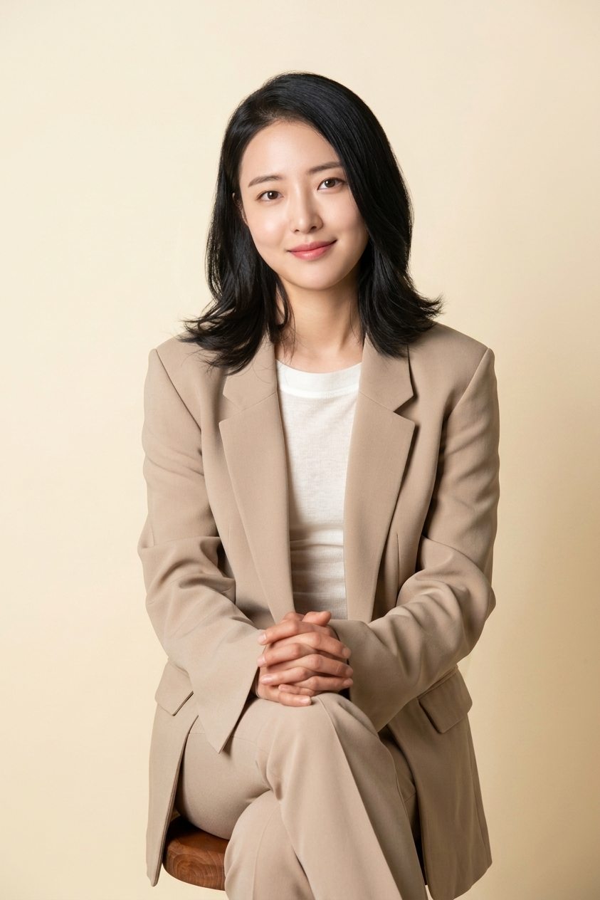 앉아서 손 모음